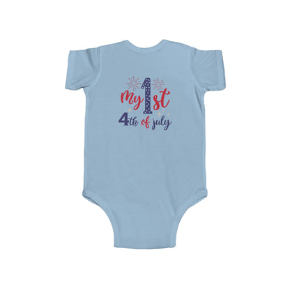 My 1st 4th of July Infant Bodysuit — Baby Independence Day Onesie