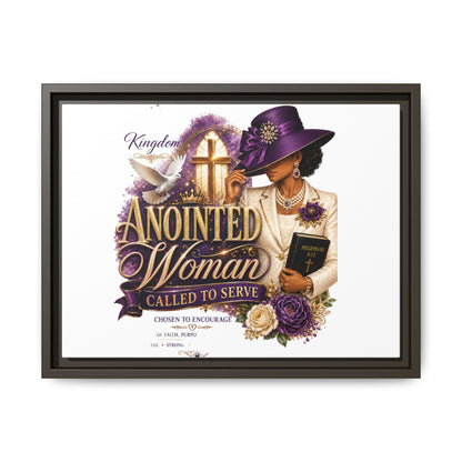 Framed Canvas Print — "Anointed Woman Called to Serve" Christian Wall Art