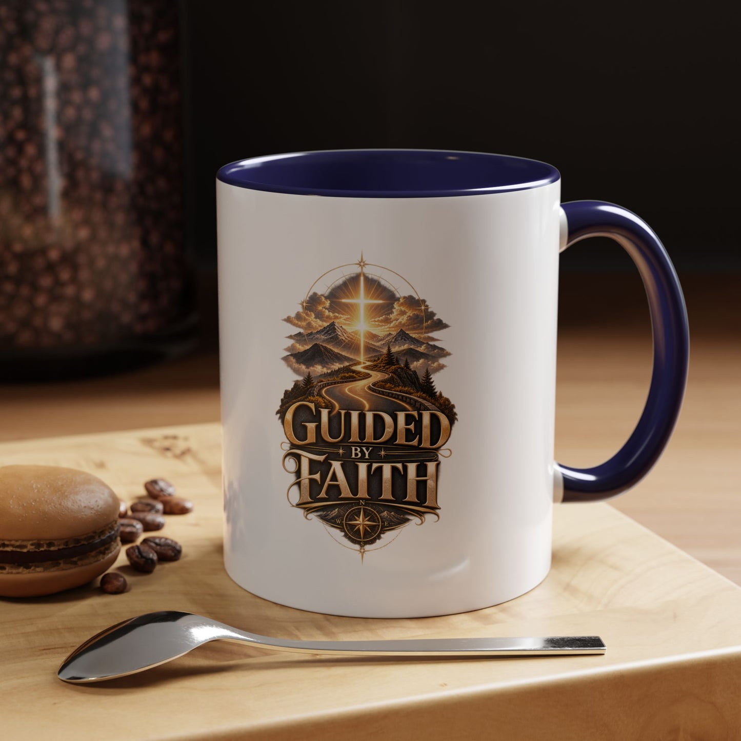 Guided by Faith Coffee Mug — Inspirational Christian Accent Mug (11/15oz)