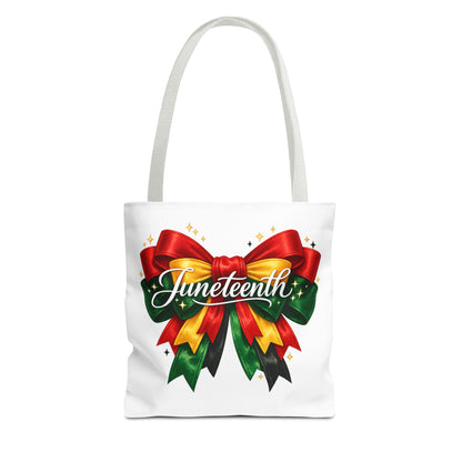 Juneteenth Ribbon Tote Bag – Celebration Gift Tote for Juneteenth