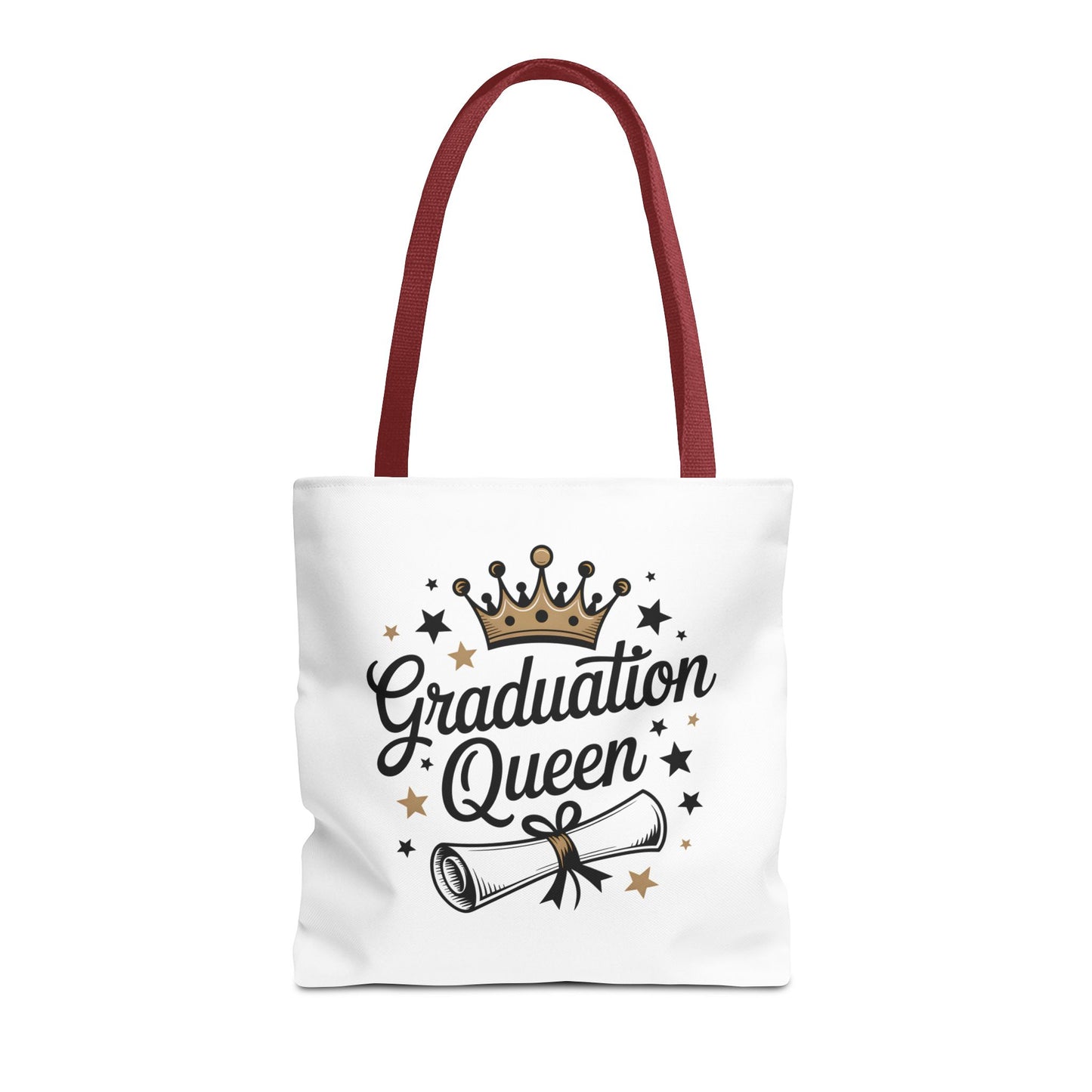 Graduation Queen Tote Bag – Crown & Diploma Commencement Gift