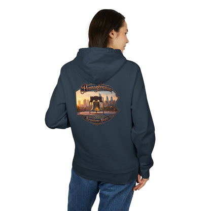 Pennsylvania Keystone State Hoodie — Liberty Bell Skyline Graphic