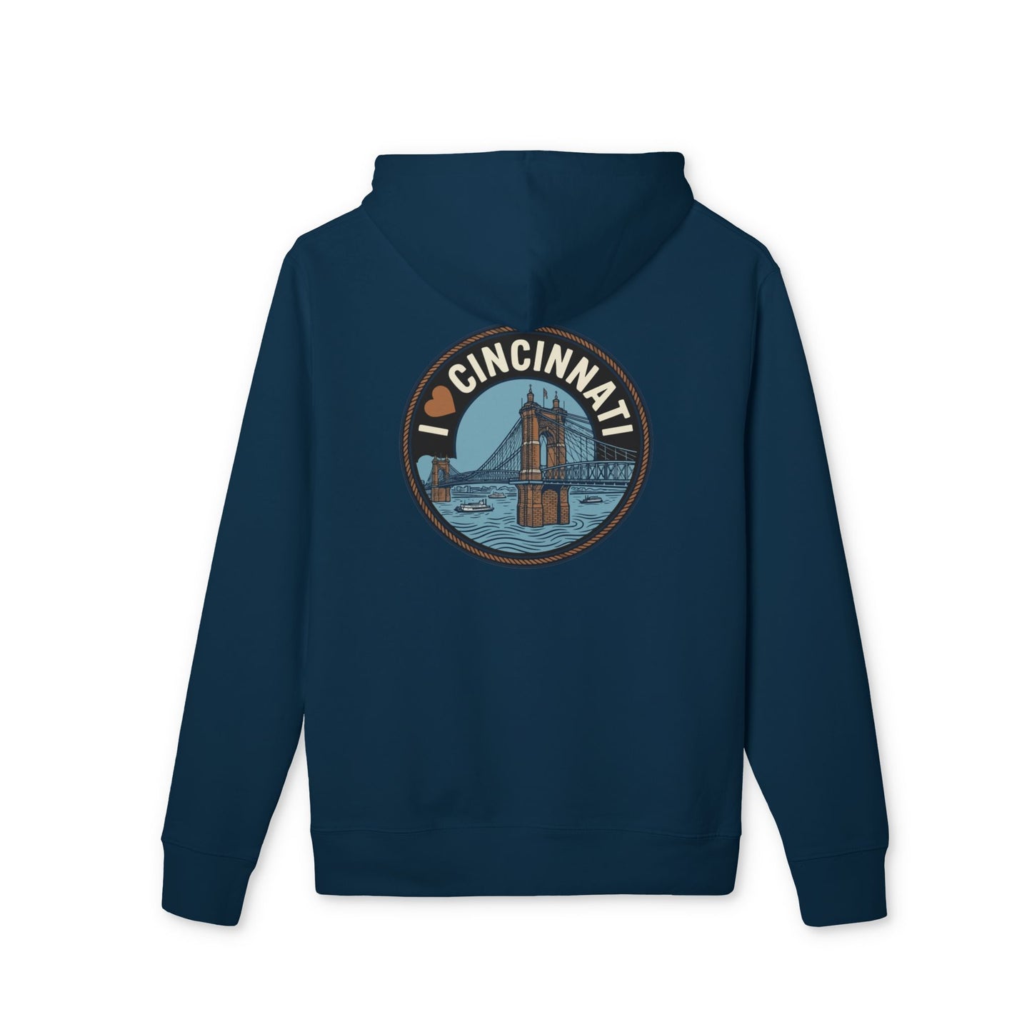 Cincinnati Skyline Hoodie — I  Cincinnati Bridge Graphic