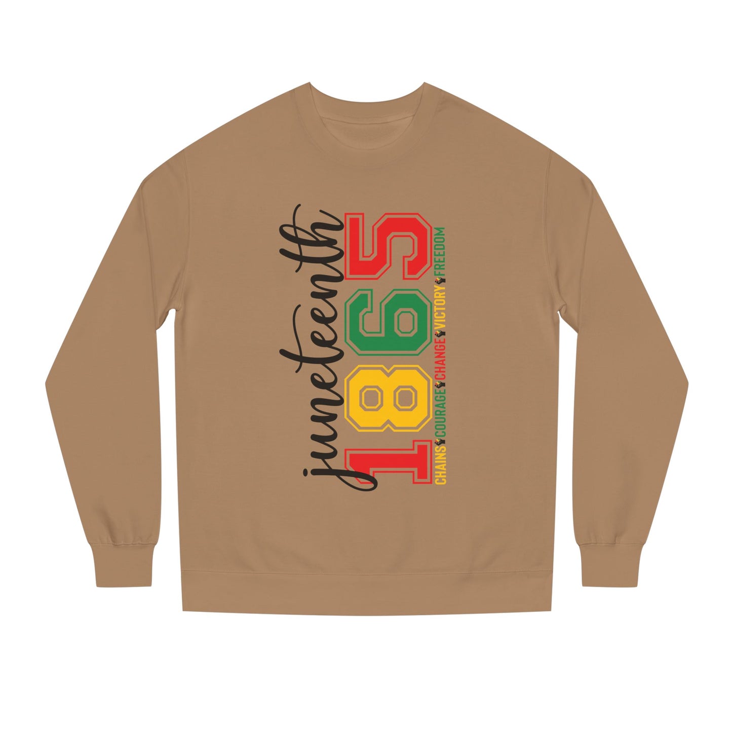 Juneteenth 1865 Crewneck Sweatshirt – Black History Celebration Pullover