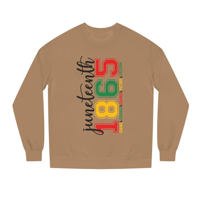 Juneteenth 1865 Crewneck Sweatshirt – Black History Celebration Pullover