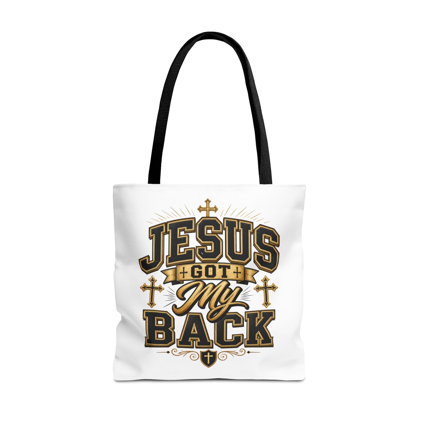 Jesus Got My Back Tote Bag — Faith-Based Christian Inspirational Carryall