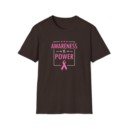 Awareness Is Power Breast Cancer Awareness T-Shirt