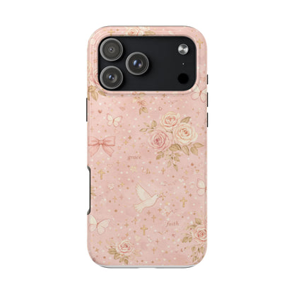 Grace Faith Phone Case | Christian floral iPhone Case