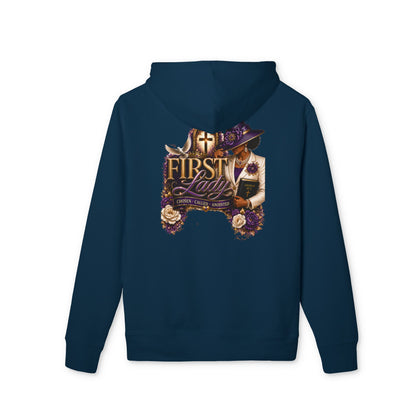 Hoodie — "First Lady" Vintage Floral Church Hat Design