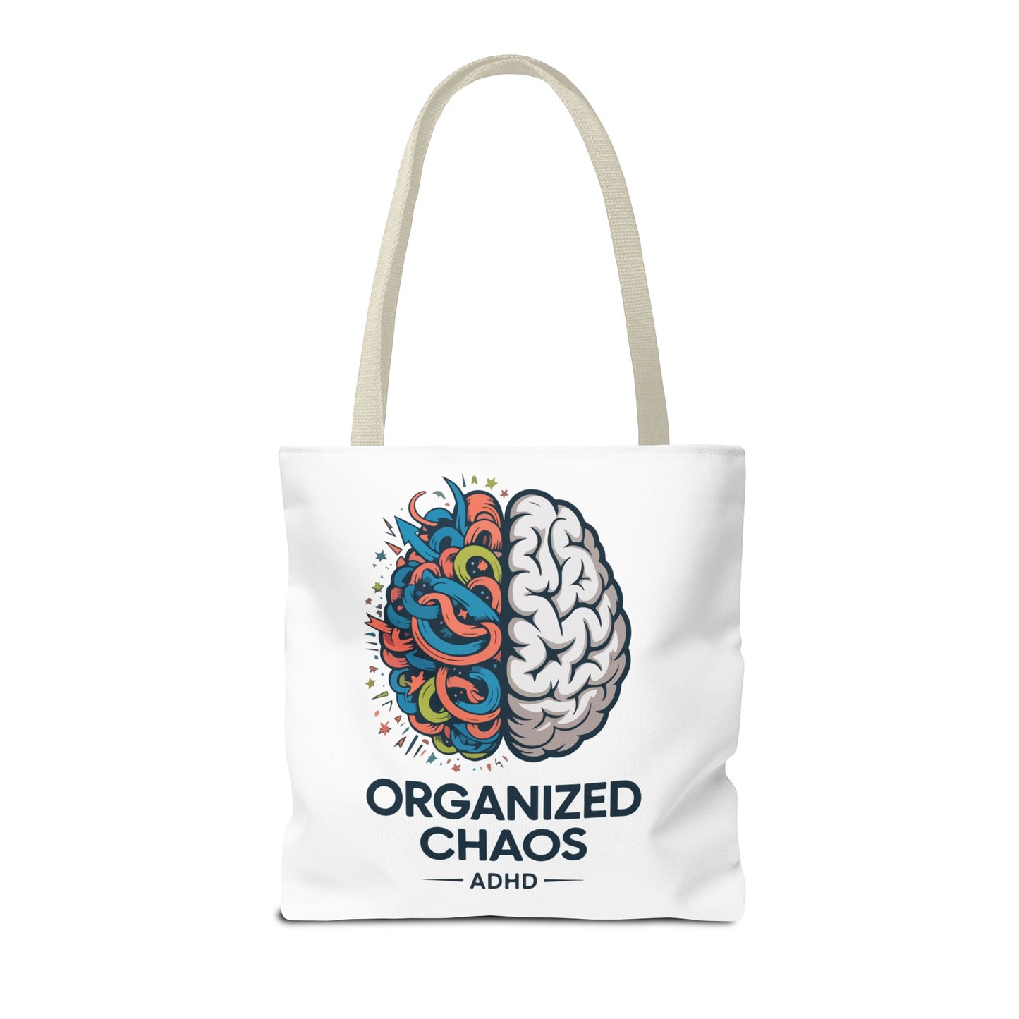 ADHD Tote Bag — "Organized Chaos" Brain Design