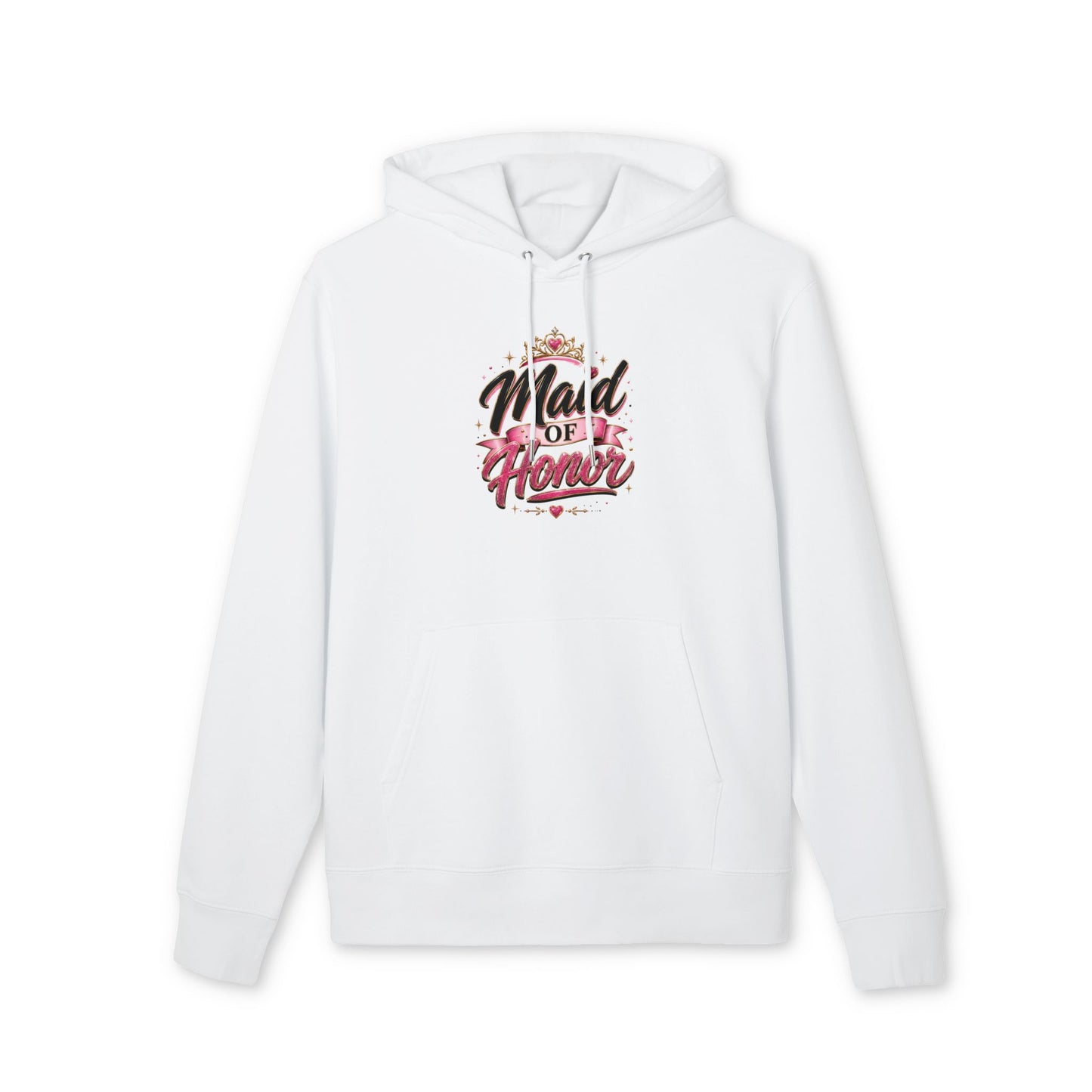 Maid of Honor Hoodie — Floral Bridal Party Sweatshirt