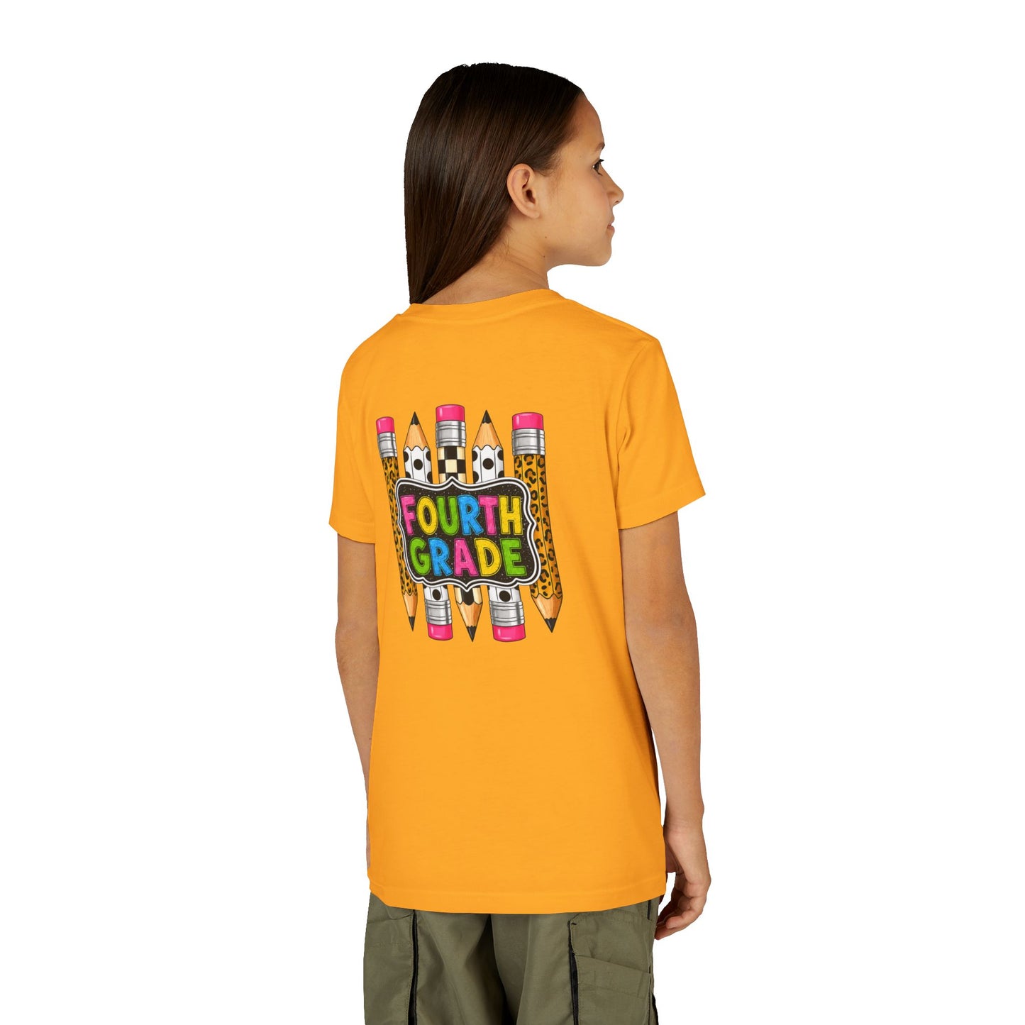 Fourth Grade Pencil Kids Tee – Back to School Youth Shirt