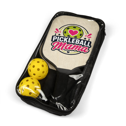 Pickleball Paddle Set — "Pickleball Mama" Graphic Paddle & Balls Kit
