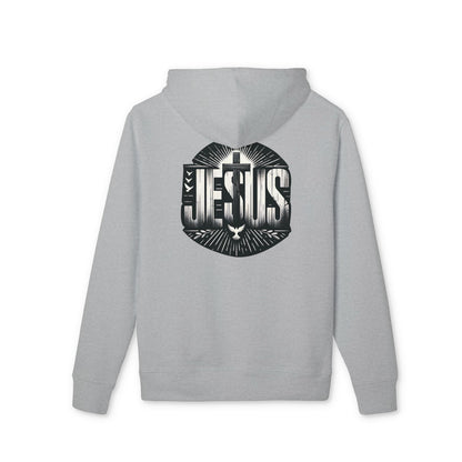 Christian Jesus Graphic Hoodie — Faith Cross & Dove Design
