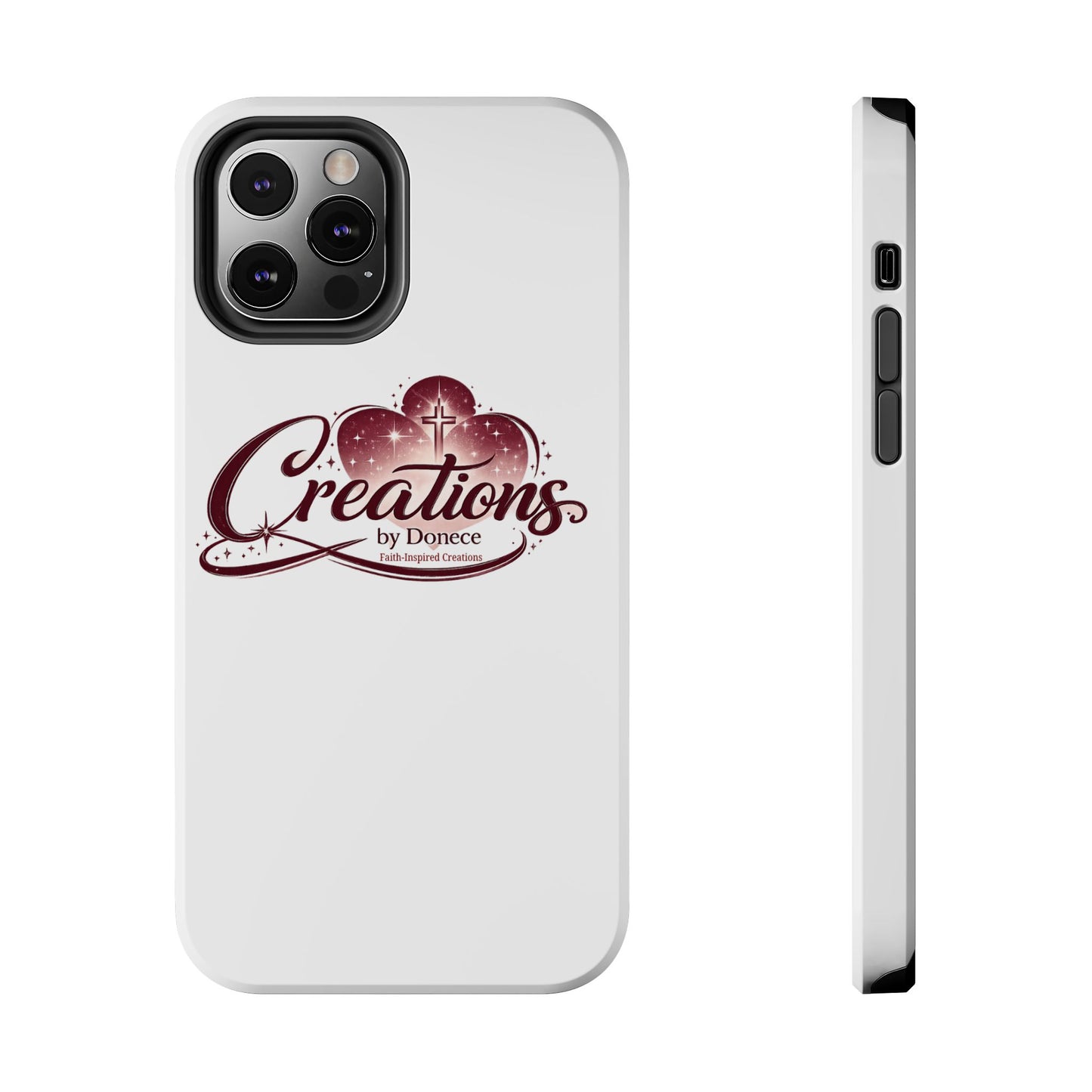 Tough Phone Case — "Creations by Donece" Logo Protective Phone Cover