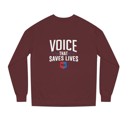 Voice That Saves Lives Sweatshirt — 911 Dispatcher Tribute Crewneck