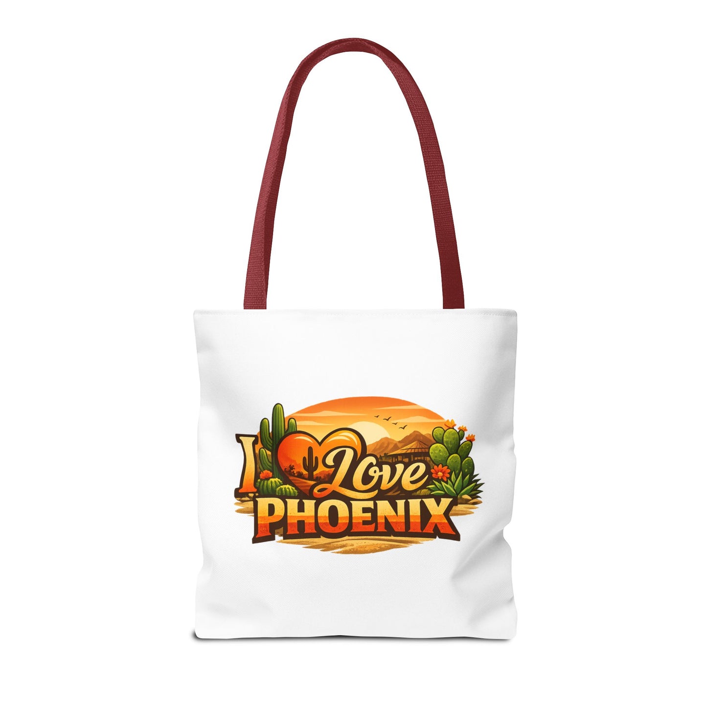 I Love Phoenix Tote Bag – Desert Sunset Illustration