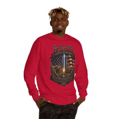9/11 Never Forget Memorial Sweatshirt – In Memory of the Lives Lost