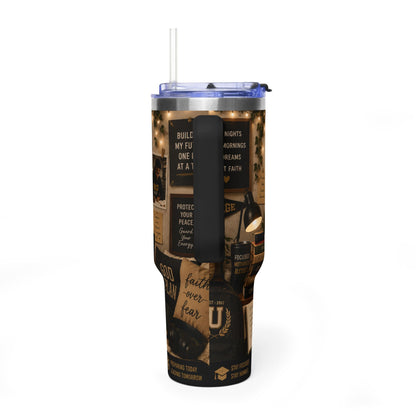 Dorm Room Dreams 40oz Vacuum Tumbler — Insulated College Travel Mug