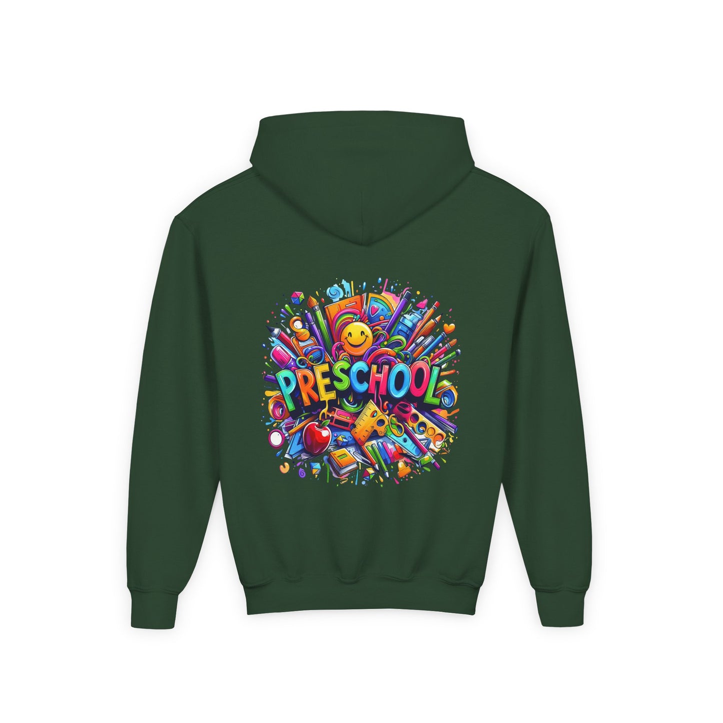 Preschool Kids Hoodie — Colorful Back-to-School Preschool Design