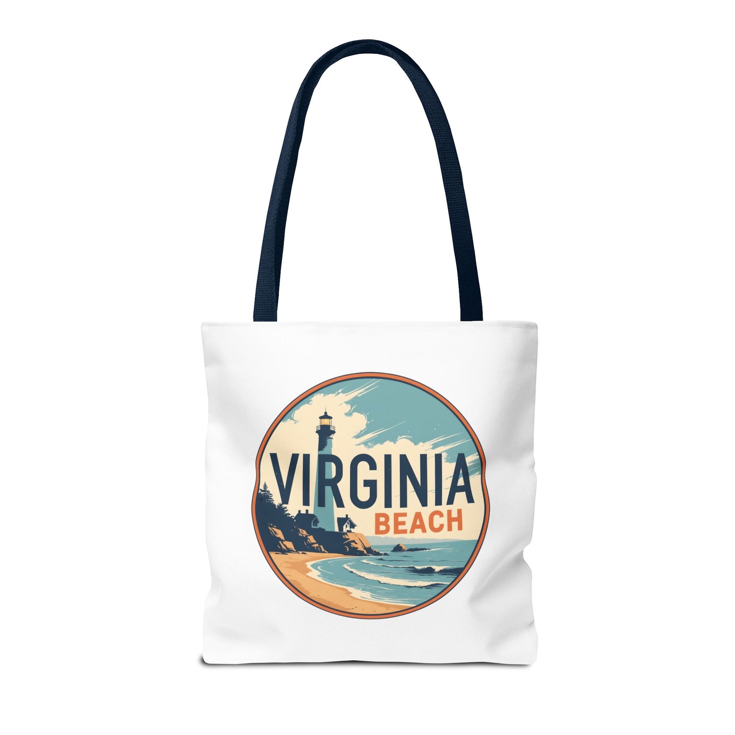 Virginia Beach Vintage Lighthouse Tote Bag