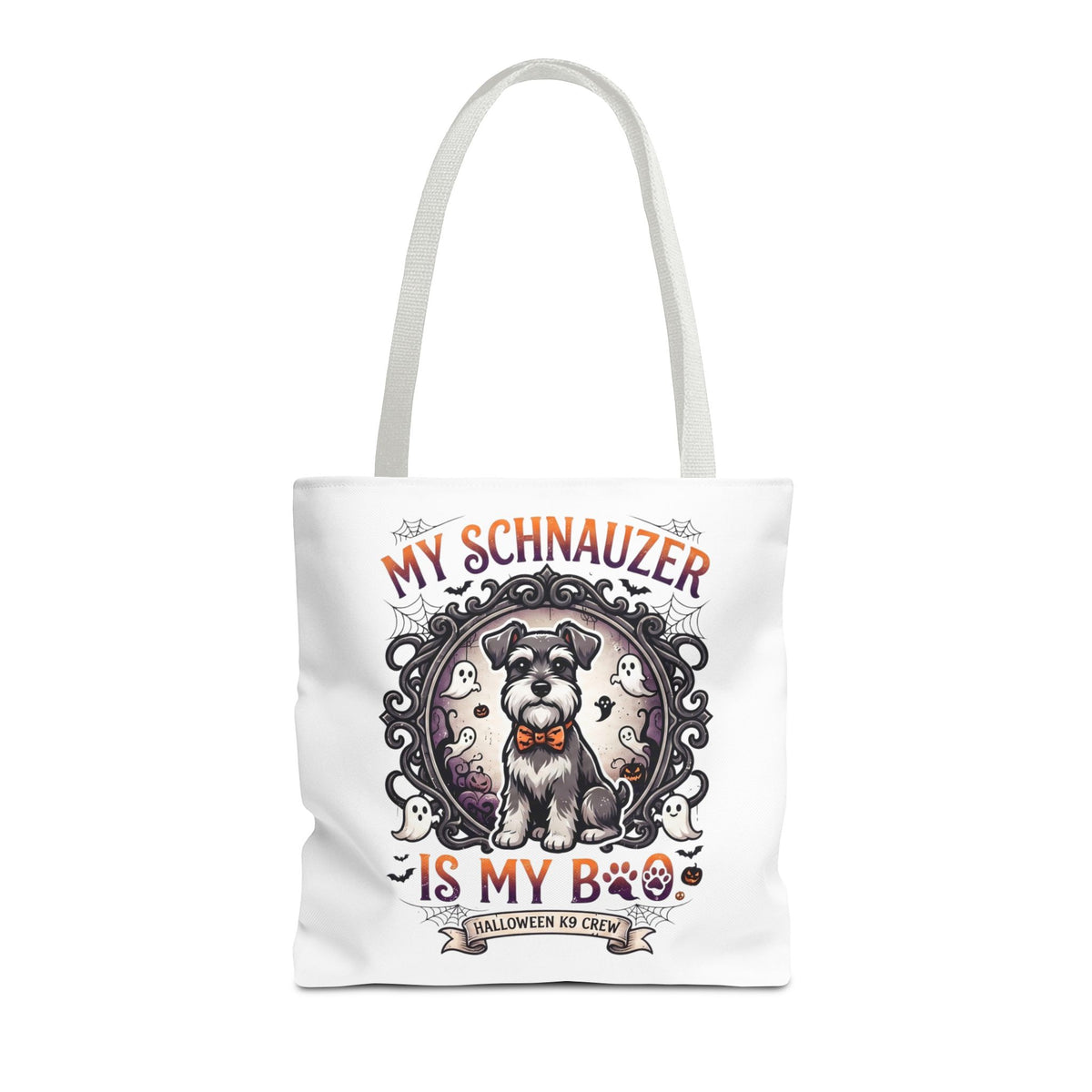 Halloween Schnauzer Tote Bag - "My Schnauzer Is My Boo" Cute Dog Halloween Gift