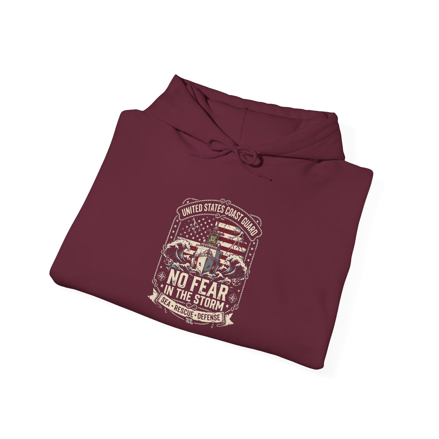 United States Coast Guard No Fear in the Storm Hoodie