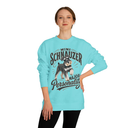 Mini Schnauzer Sweatshirt — "Major Personality" Dog Lover Crewneck