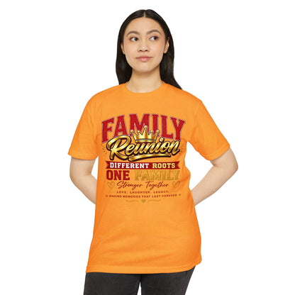 Family Reunion T-Shirt — "Different Roots, One Family" Matching Tee