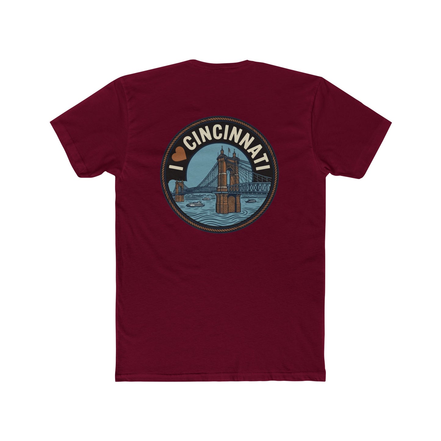 I Heart Cincinnati Tee — Cincinnati Skyline Crew T-Shirt