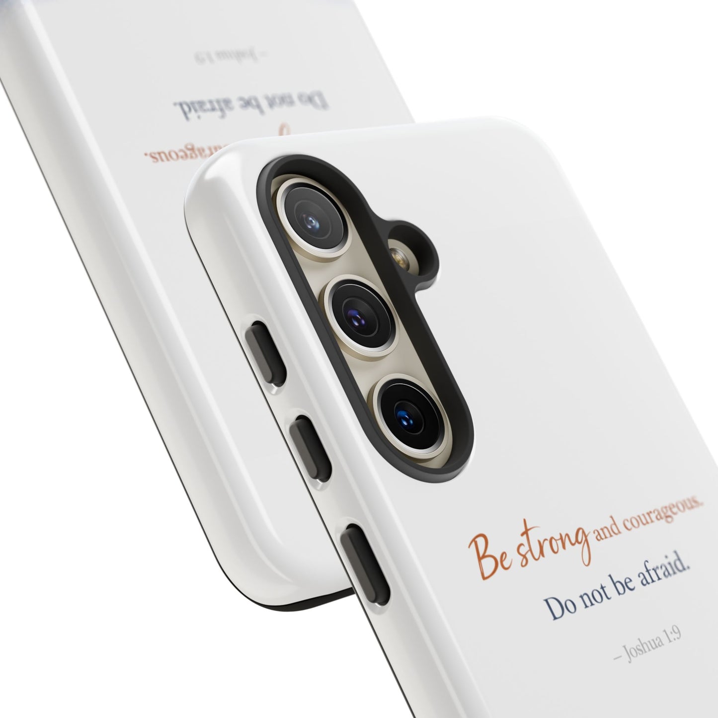 Inspirational 'Be Strong and Courageous' Phone Case — Joshua 1:9 Christian Protective Tough Case