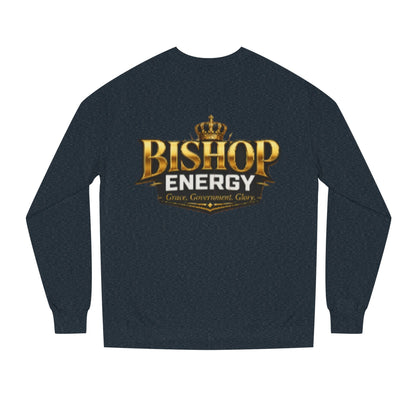 Bishop Energy Crewneck Sweatshirt — Gold Crown Logo Streetwear