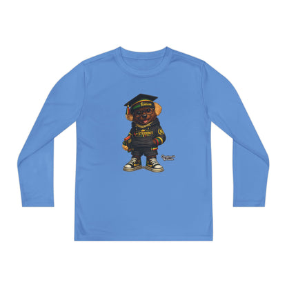 Youth Long Sleeve Tee — Graduation Bear Design