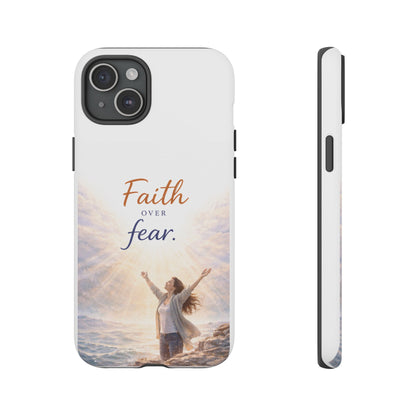 Faith Over Fear Phone Case — Inspirational Christian iPhone Cover