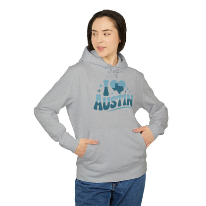 I Heart Austin Hoodie — Retro City Pride Pullover