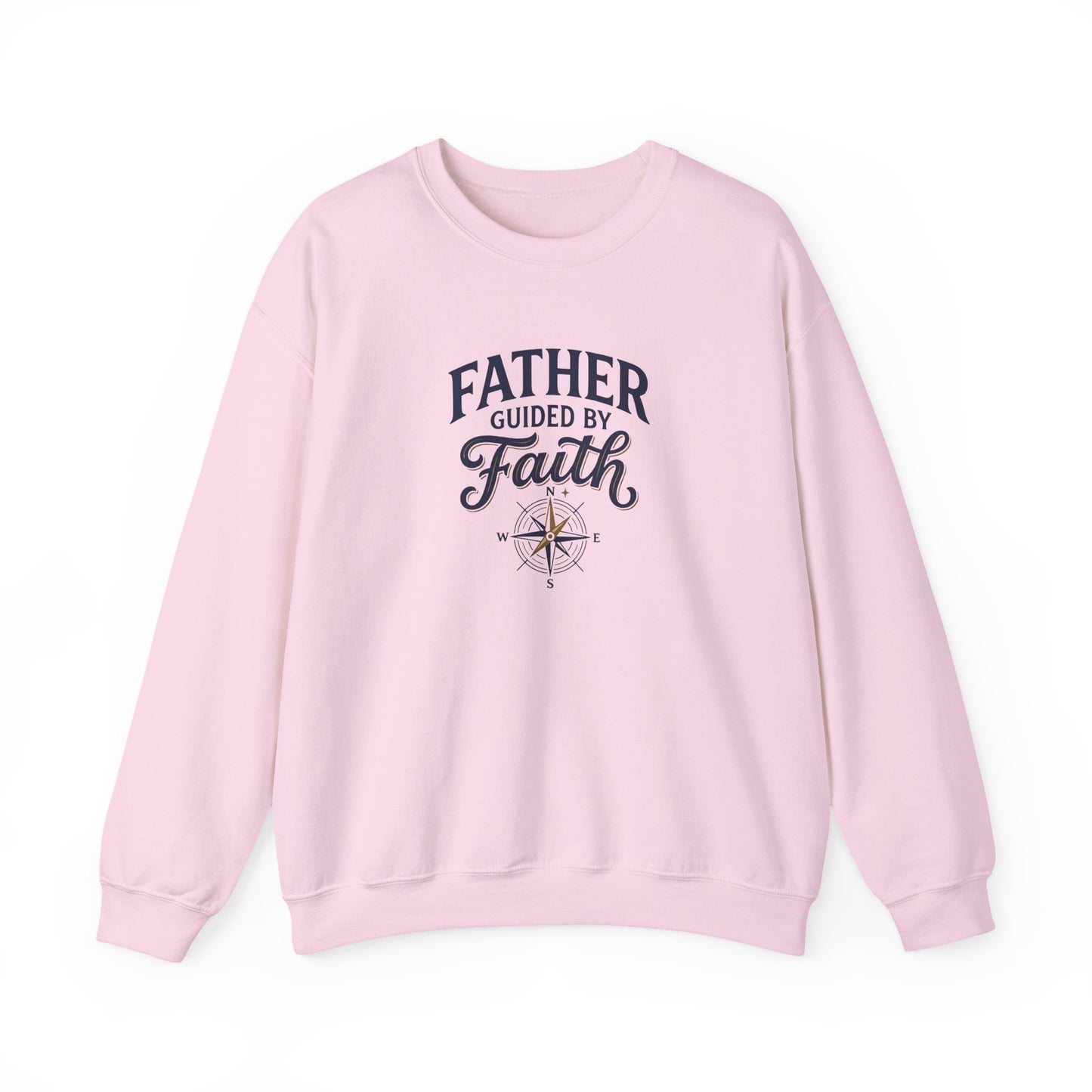 Father Guided By Faith Crewneck Sweatshirt
