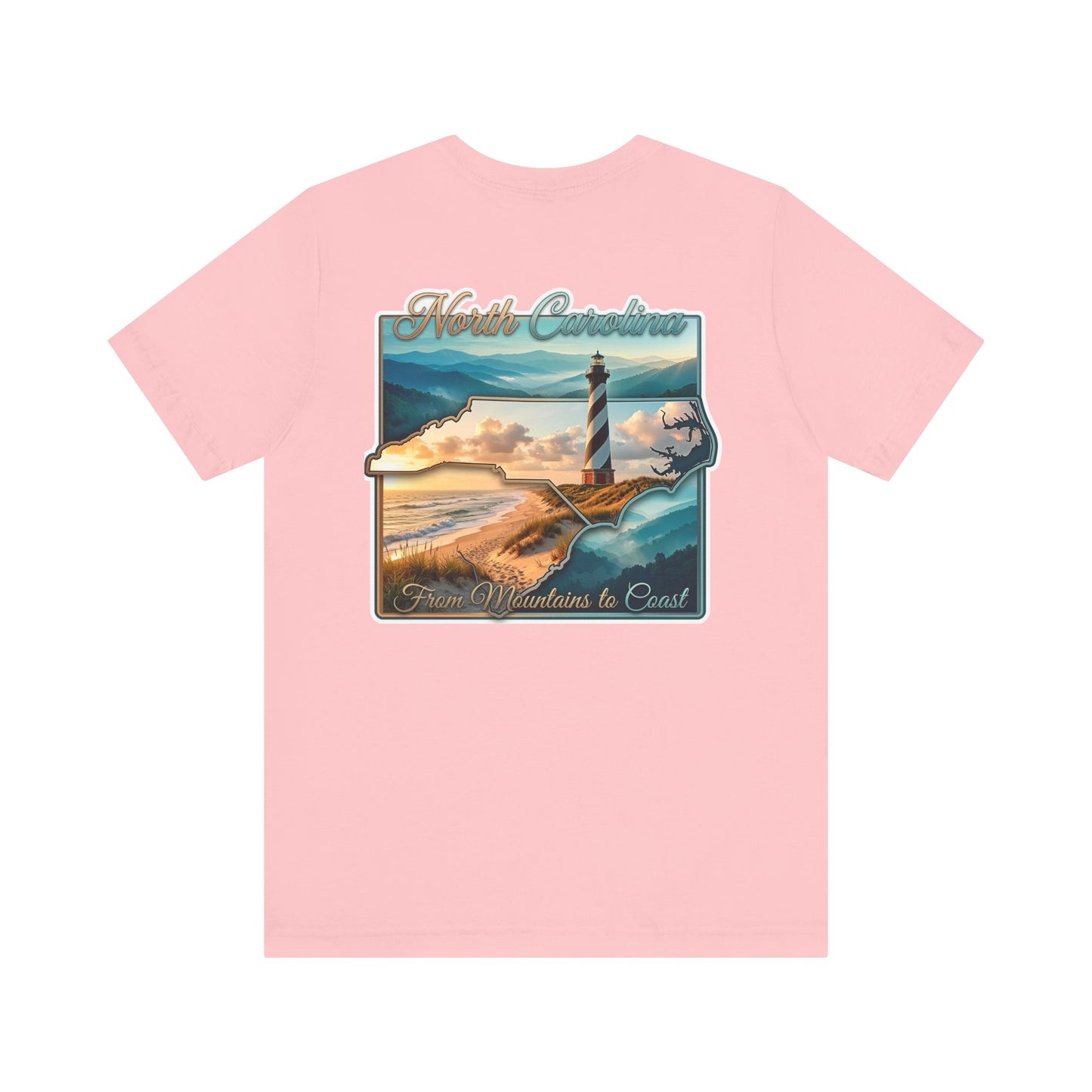 North Carolina Lighthouse Tee — From Mountains to Coast Scenic T-Shirt