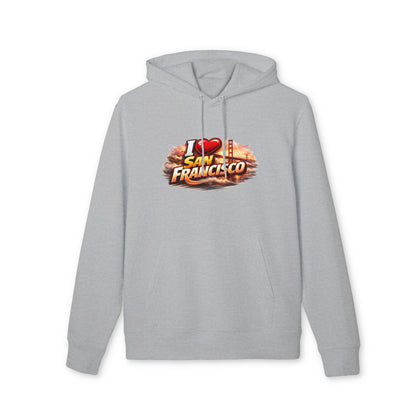 I Love San Francisco Hoodie — Retro City Skyline Graphic