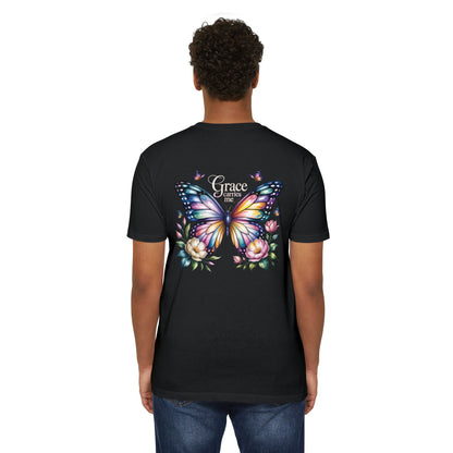Grace Carries Me Butterfly T-Shirt