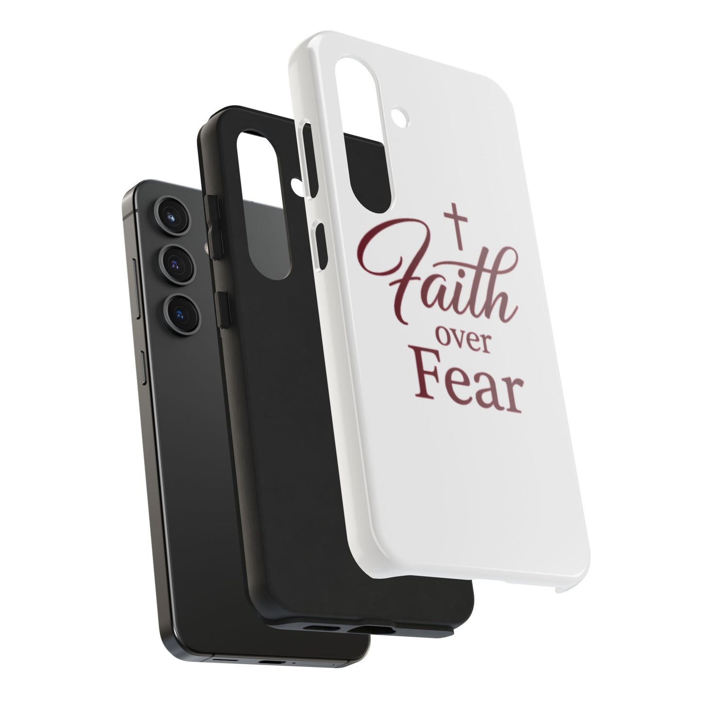 Faith Over Fear Tough Phone Case — Christian Inspirational Protective Phone Cover