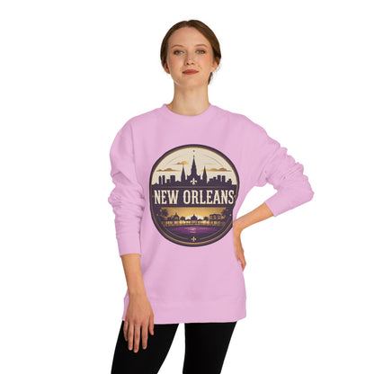 New Orleans Skyline Crewneck Sweatshirt – Vintage Cityscape Design