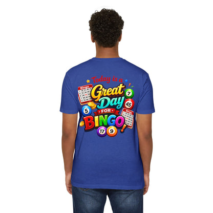 Bingo T-Shirt — "Today Is a Great Day for Bingo" Retro Game Night Tee