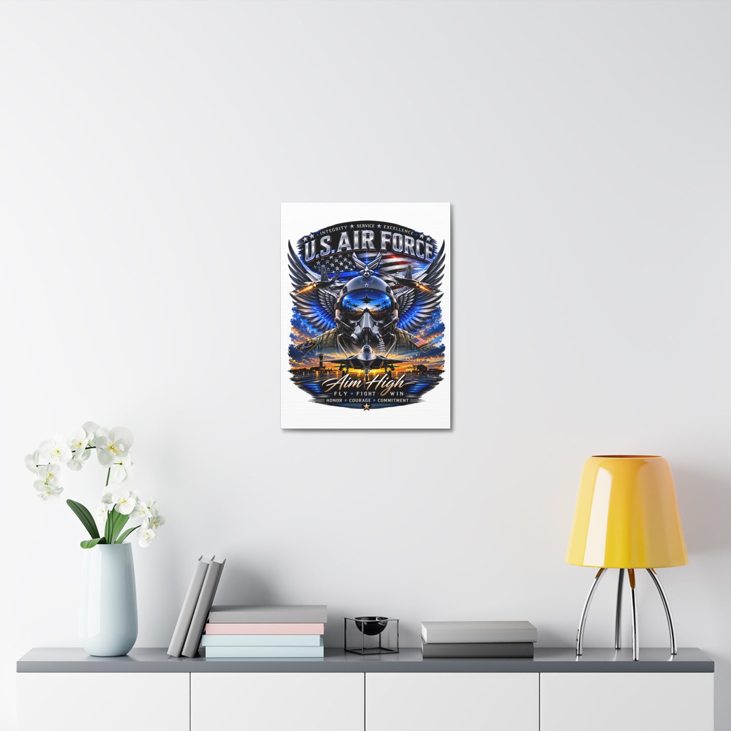 U.S. Air Force 'Aim High' Stretched Canvas - Military Aviation Wall Art