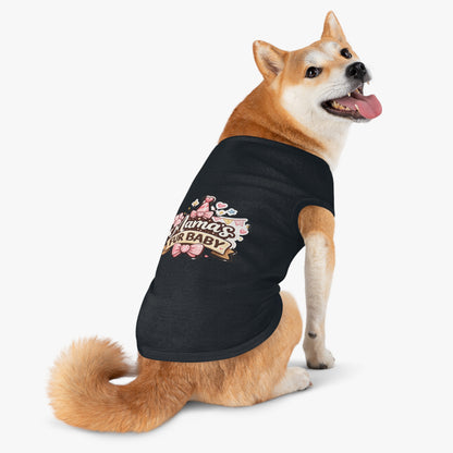 Mama's Fur Baby Pet Tank Top — Cute Paw & Bow Dog Shirt