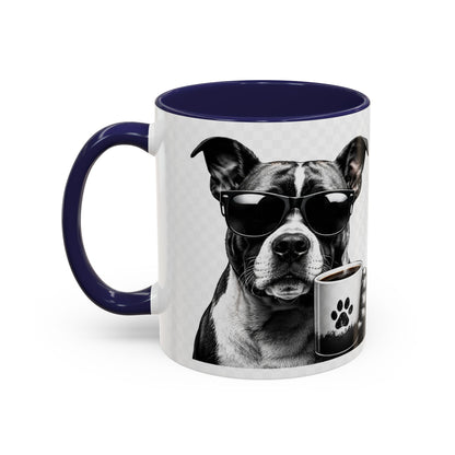 Dog Lover Coffee Mug — "I Don't Need Therapy I Just Need My Dog (And Coffee)" Accent Mug