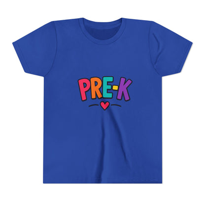 Pre-K Kids Tee — Colorful Heart Preschool Shirt for Boys & Girls