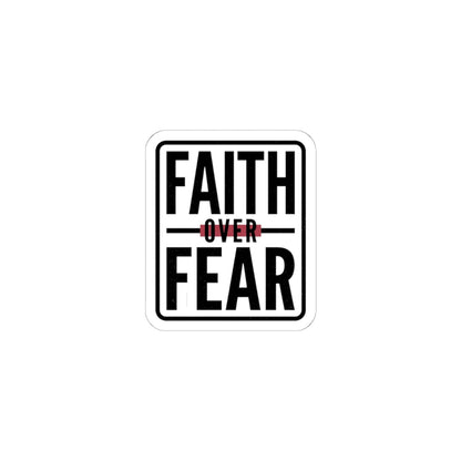 Faith Over Fear Sticker | city basketball, hometown pride