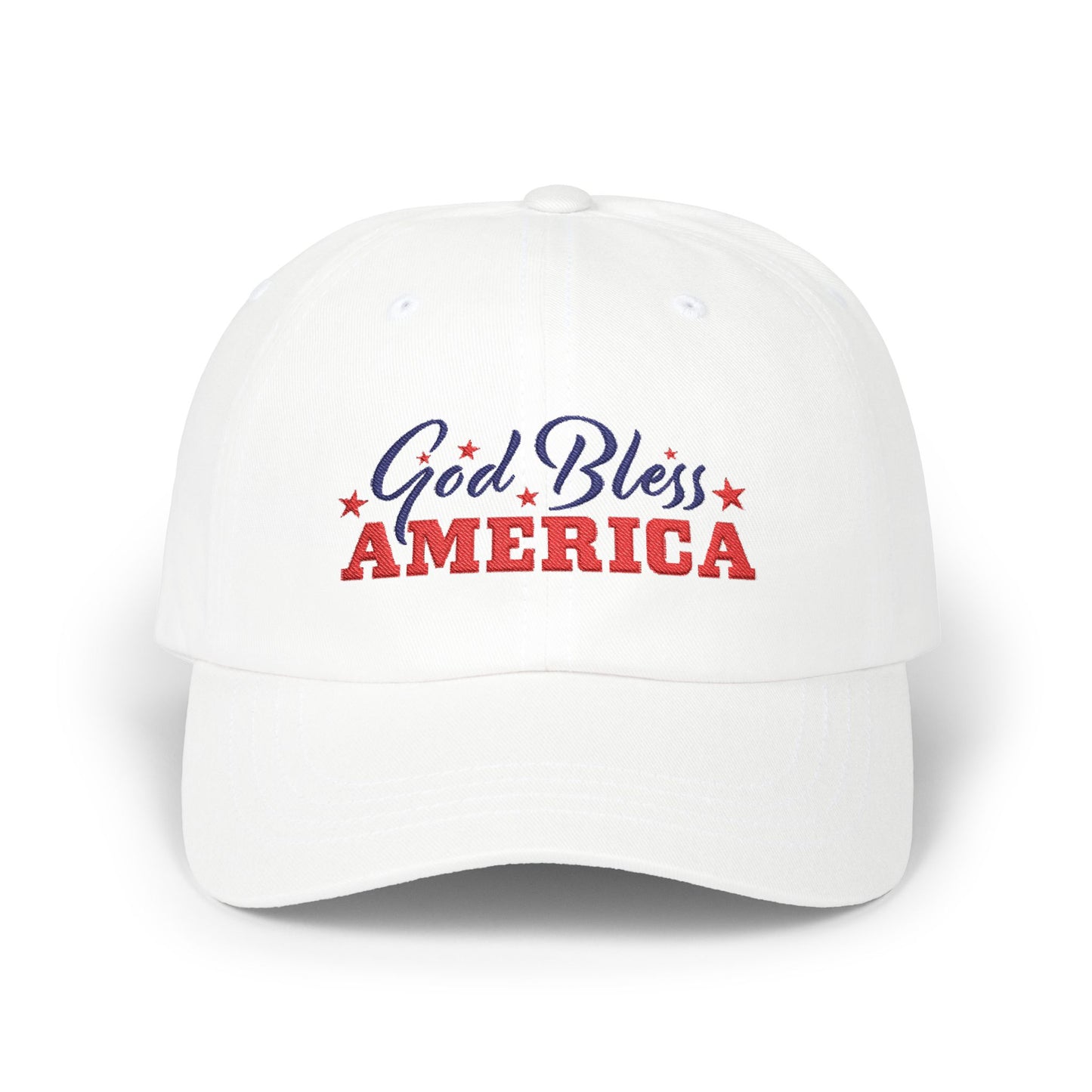 God Bless America Dad Cap — Patriotic Baseball Hat