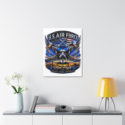 U.S. Air Force 'Aim High' Stretched Canvas - Military Aviation Wall Art