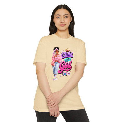 Child of God T-Shirt — Cute Pink Faith Graphic Tee for Girls